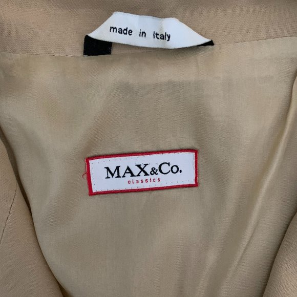 MAX & Co. Tan Blazer Suit Jacket (Part of Matching Set/US size 8) - Picture 3 of 4